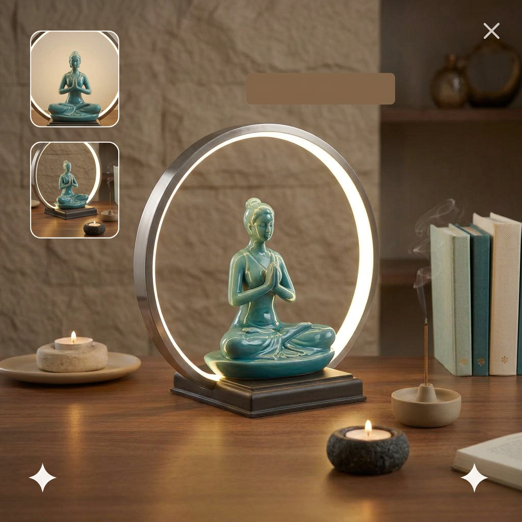 The Zen Mudra LED Halo Lamp