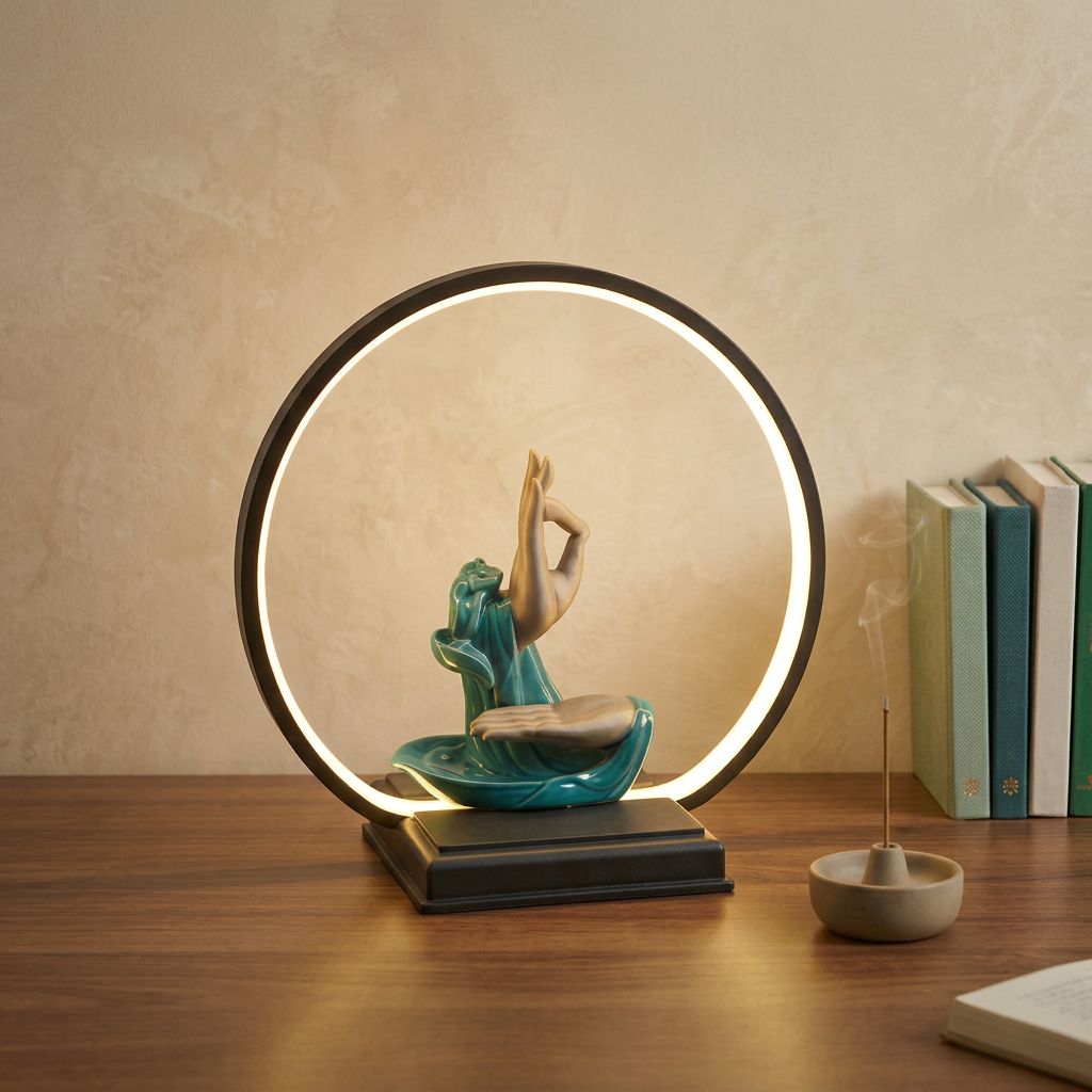 The Zen Mudra LED Halo Lamp