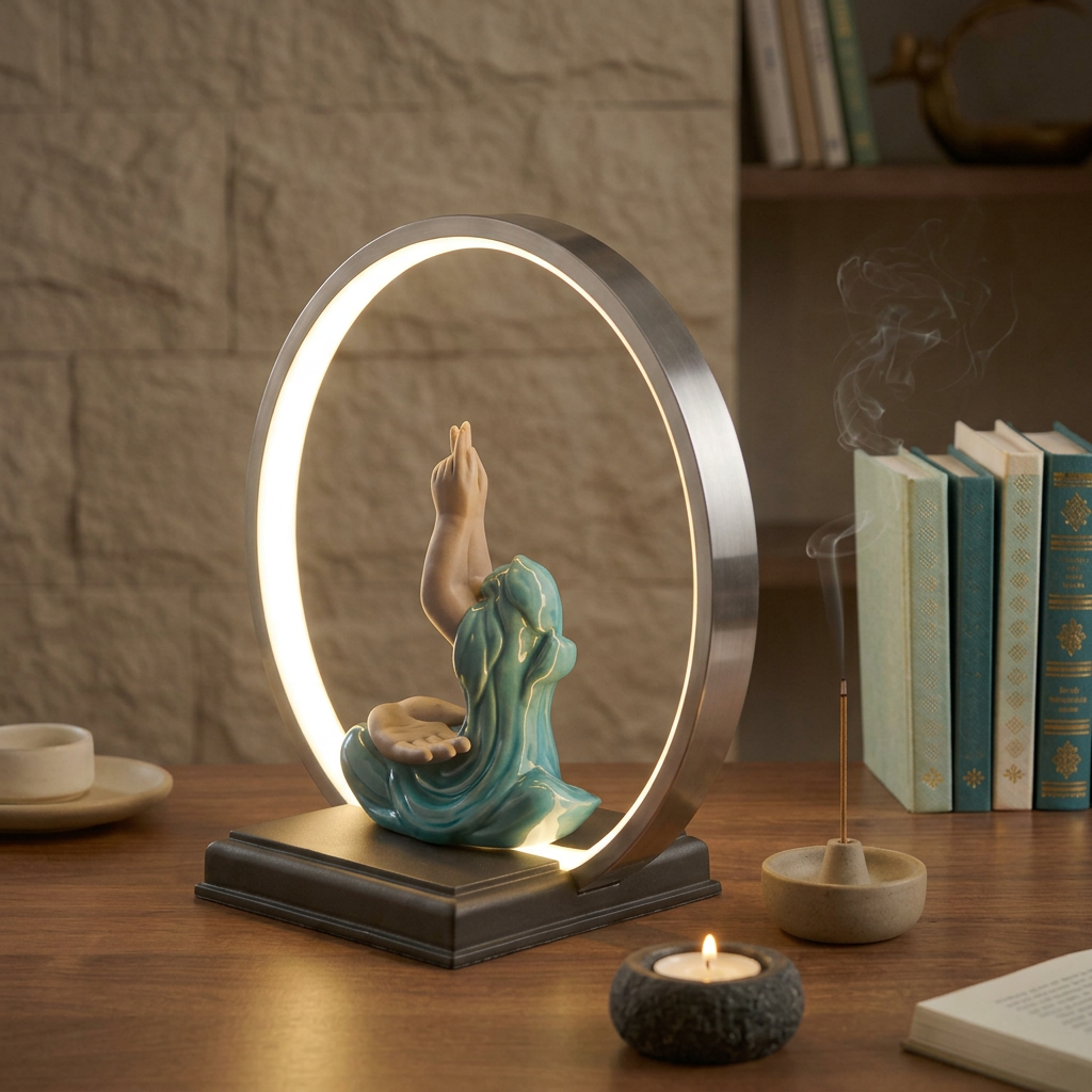 The Zen Mudra LED Halo Lamp